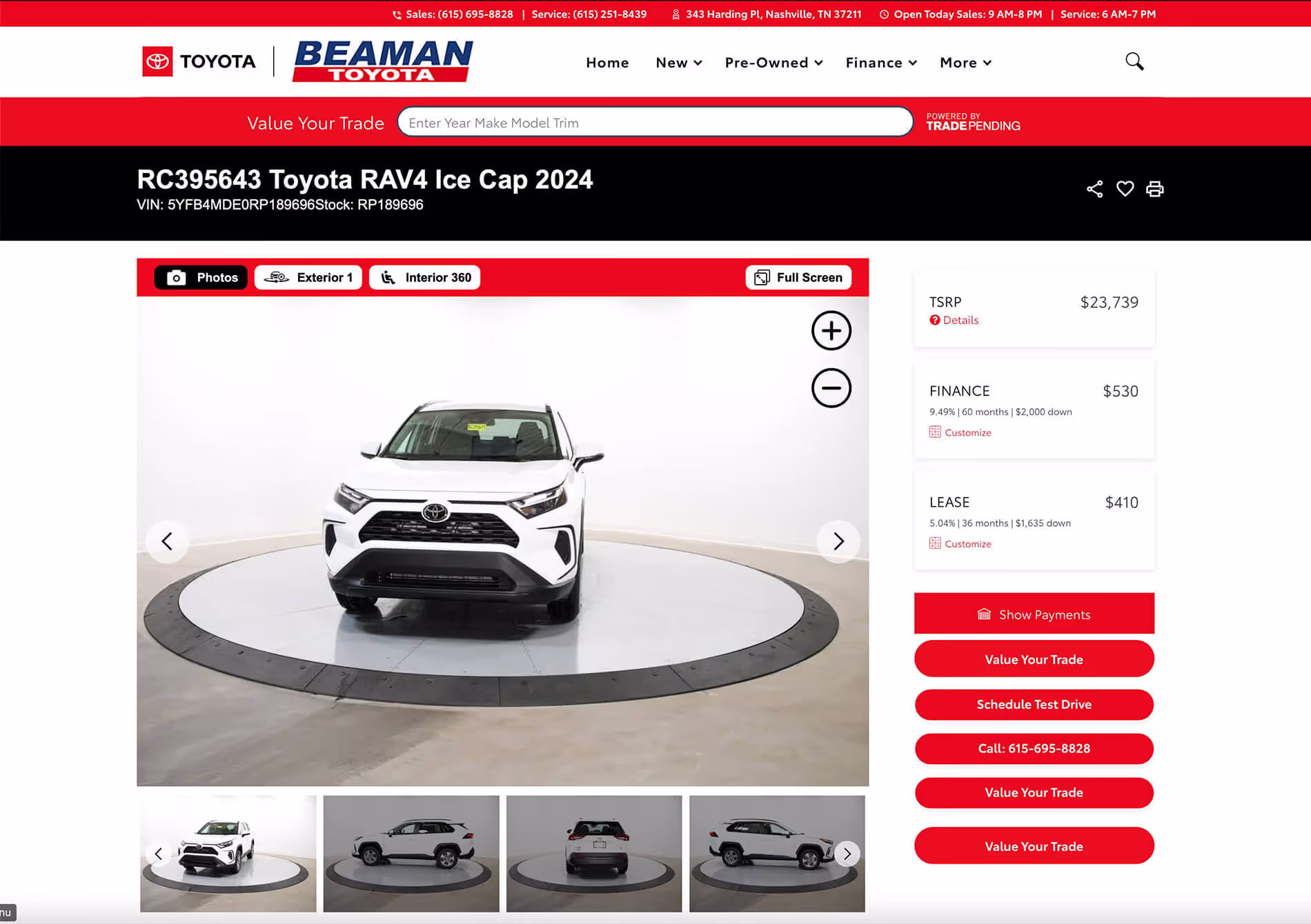 Beaman Toyota VDP Theme